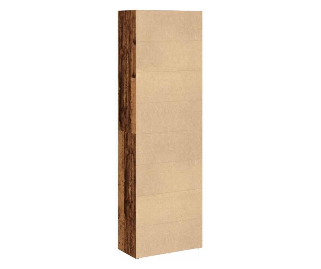 Knihovna old wood 60 x 30 x 189 cm kompozitní dřevo - 5