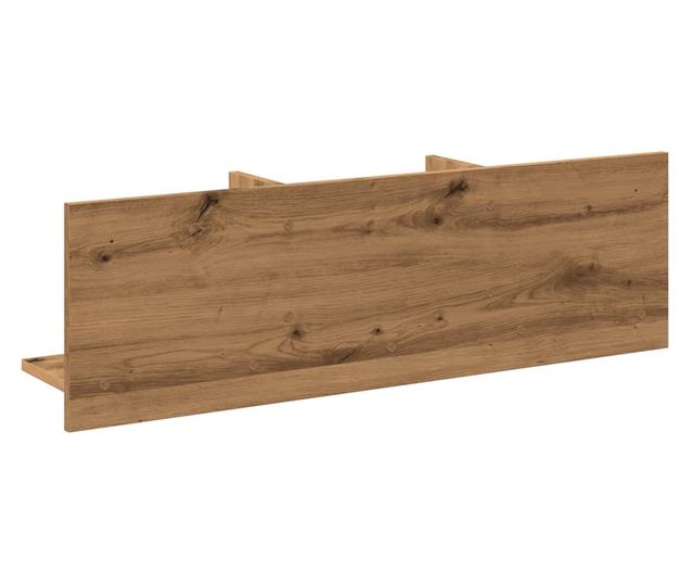kézműves tölgy színű szerelt fa faliszekrény 100 x 16,5 x 30 cm
