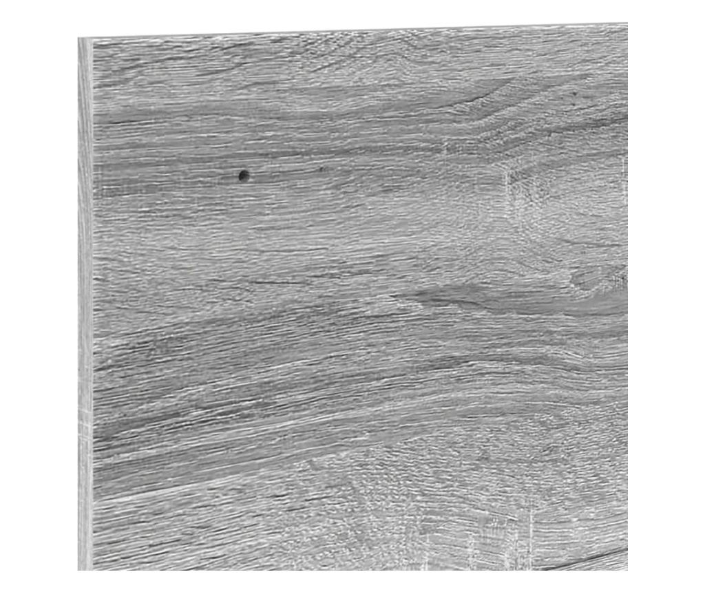szürke sonoma színű szerelt fa faliszekrény 100 x 16,5 x 30 cm - 7