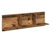 antik fa színű szerelt fa faliszekrény 100 x 16,5 x 30 cm