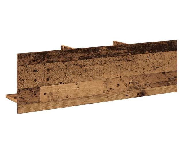 antik fa színű szerelt fa faliszekrény 100 x 16,5 x 30 cm