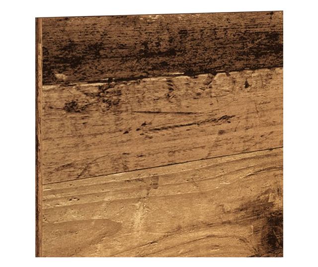 antik fa színű szerelt fa faliszekrény 100 x 16,5 x 30 cm