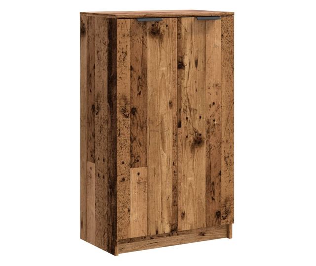 antik fa színű szerelt fa cipőszekrény 59 x 35 x 100,5 cm