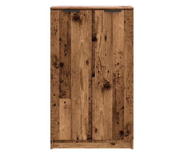 antik fa színű szerelt fa cipőszekrény 59 x 35 x 100,5 cm