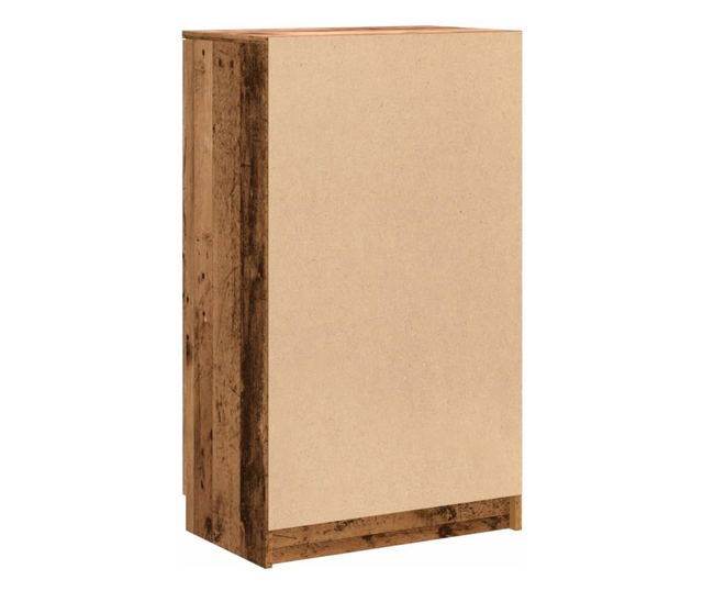 antik fa színű szerelt fa cipőszekrény 59 x 35 x 100,5 cm