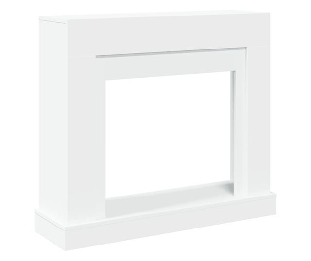 fehér szerelt fa kandallóburkolat 100 x 30 x 87,5 cm