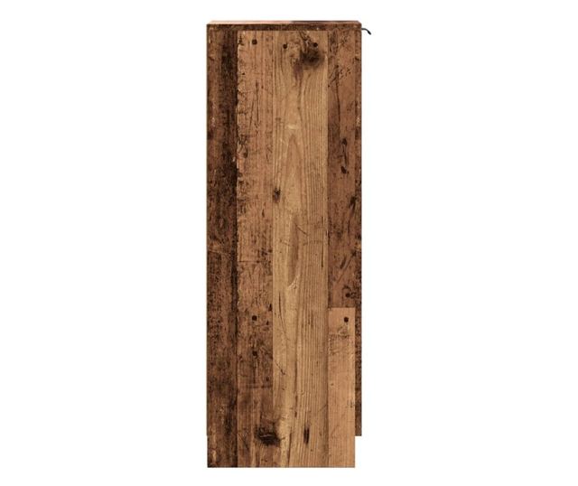 antik fa színű szerelt fa cipőszekrény 29,5 x 35 x 100,5 cm