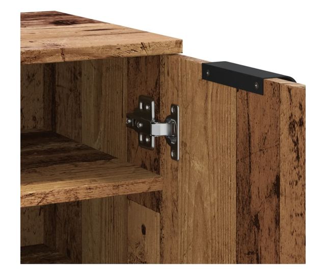 antik fa színű szerelt fa cipőszekrény 29,5 x 35 x 100,5 cm