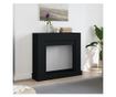 fekete szerelt fa kandallóburkolat 100 x 30 x 87,5 cm thumbnail 3