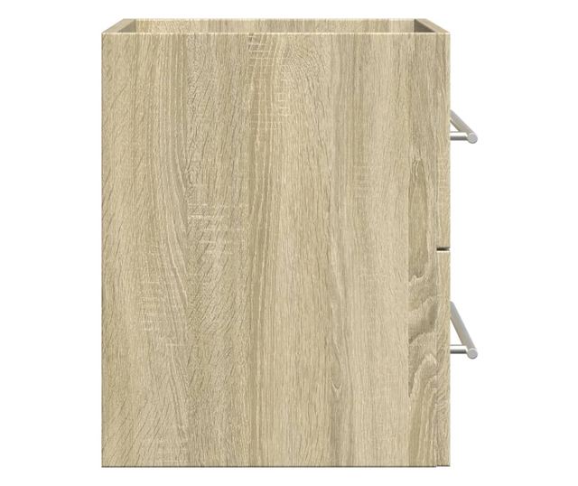 sonoma tölgy színű szerelt fa mosdószekrény 60 x 38,5 x 48 cm