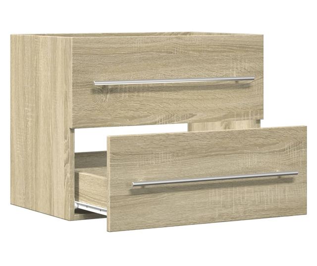 sonoma tölgy színű szerelt fa mosdószekrény 60 x 38,5 x 48 cm