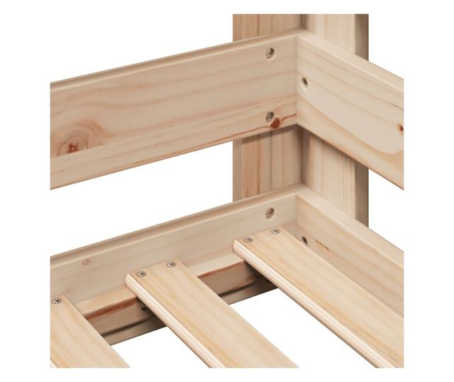 tömör fenyőfa ágy matrac nélkül 90 x 200 cm