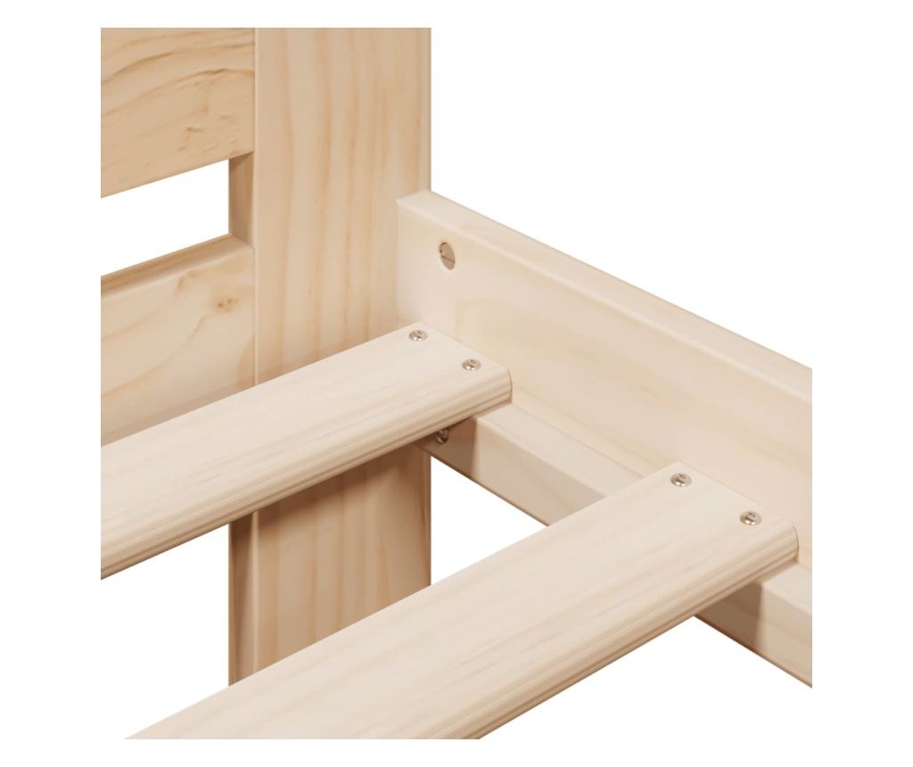 tömör fenyőfa ágy matrac nélkül 75 x 190 cm - 7