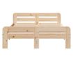 tömör fenyőfa ágykeret ágy matrac nélkül 120 x 200 cm