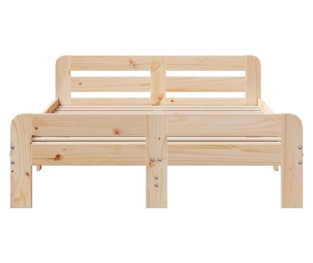 tömör fenyőfa ágykeret ágy matrac nélkül 120 x 200 cm