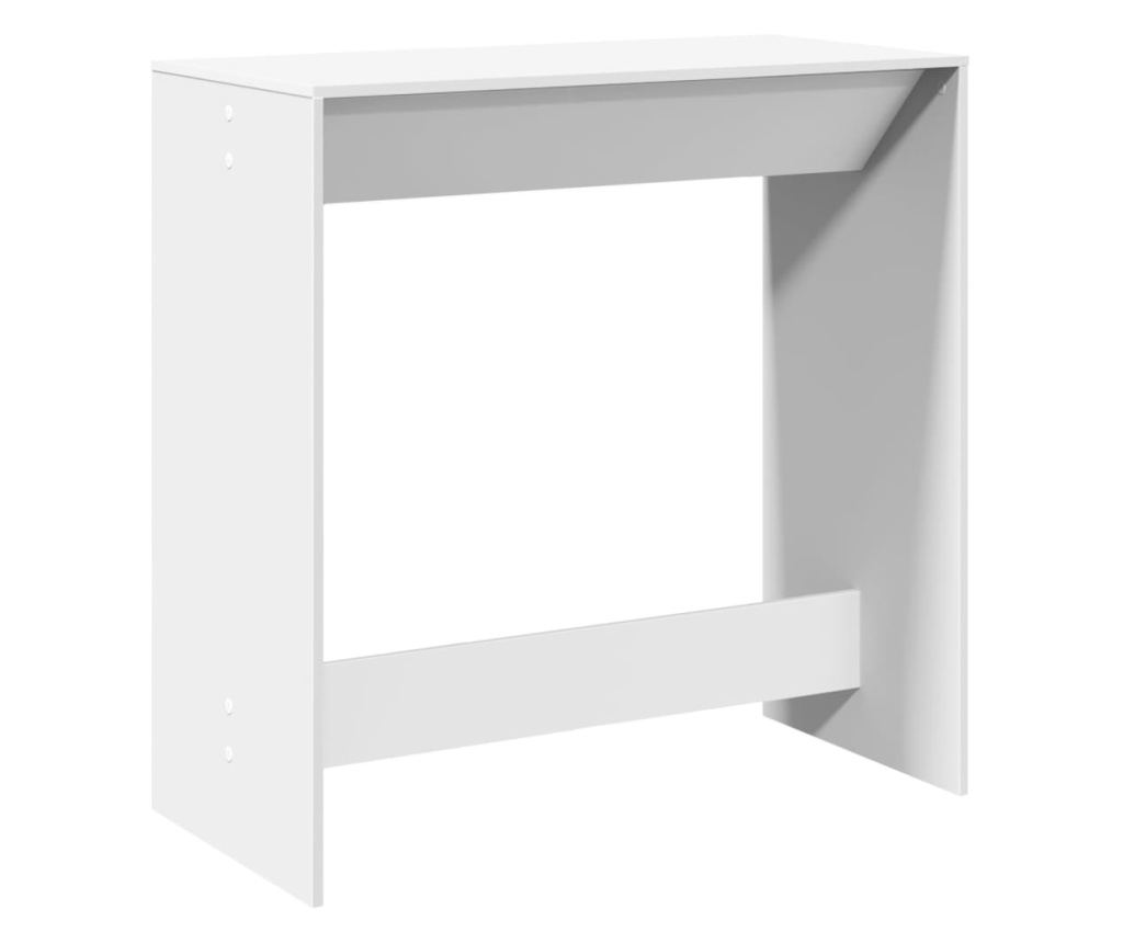 fehér szerelt fa bárasztal 102 x 50 x 103,5 cm - 2