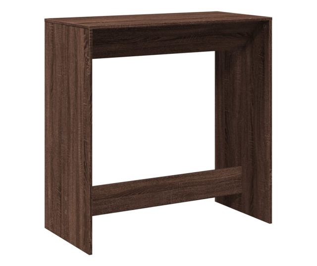 barna tölgy színű szerelt fa bárasztal 102 x 50 x 103,5 cm