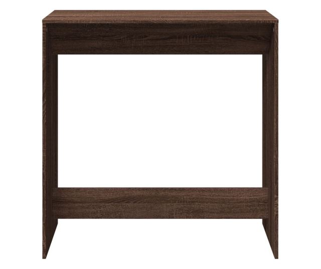 barna tölgy színű szerelt fa bárasztal 102 x 50 x 103,5 cm