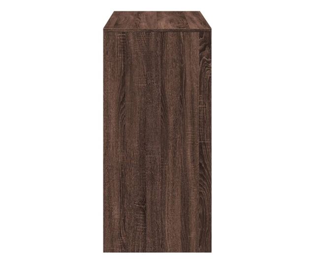 barna tölgy színű szerelt fa bárasztal 102 x 50 x 103,5 cm