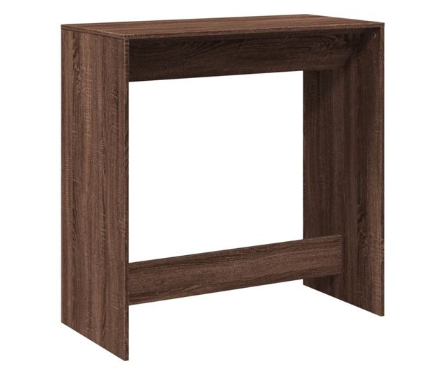 barna tölgy színű szerelt fa bárasztal 102 x 50 x 103,5 cm