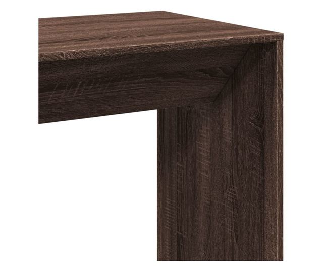 barna tölgy színű szerelt fa bárasztal 102 x 50 x 103,5 cm