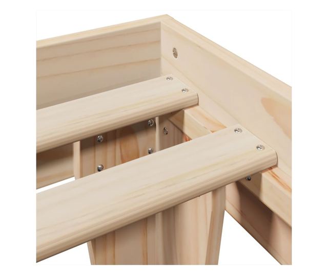 tömör fenyőfa ágy matrac nélkül 180 x 200 cm