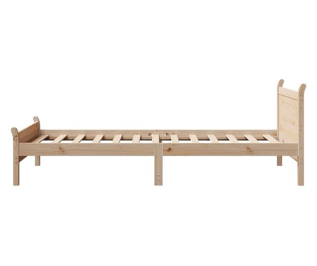 tömör fenyőfa ágy matrac nélkül 90 x 200 cm