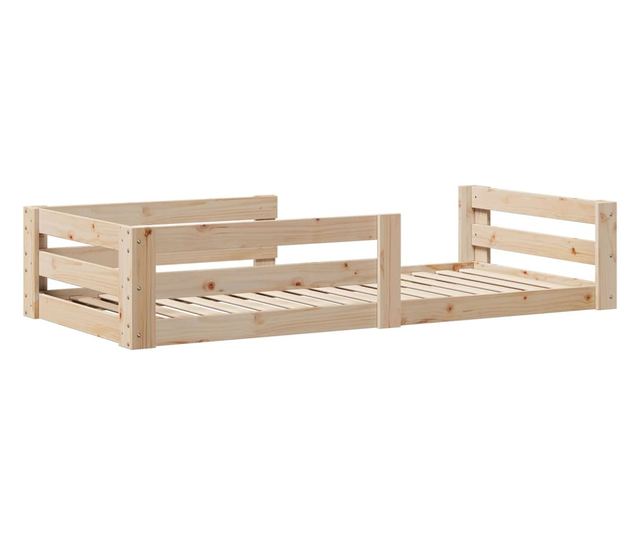 tömör fenyőfa ágy matrac nélkül 90 x 200 cm