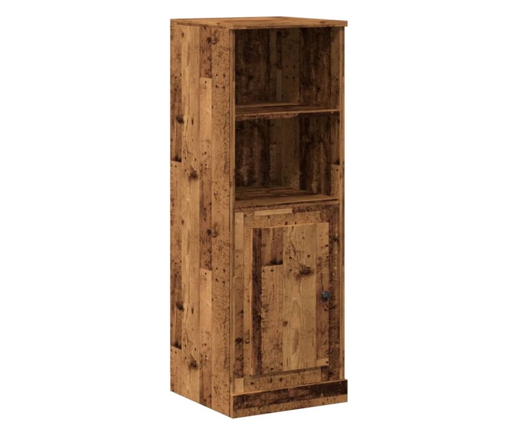 antik fa színű szerelt fa magasszekrény 36 x 35,5 x 103,5 cm - 2