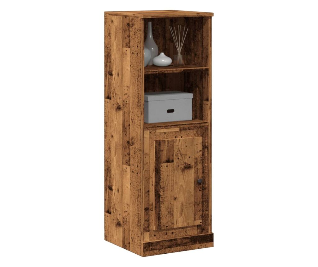 antik fa színű szerelt fa magasszekrény 36 x 35,5 x 103,5 cm - 3