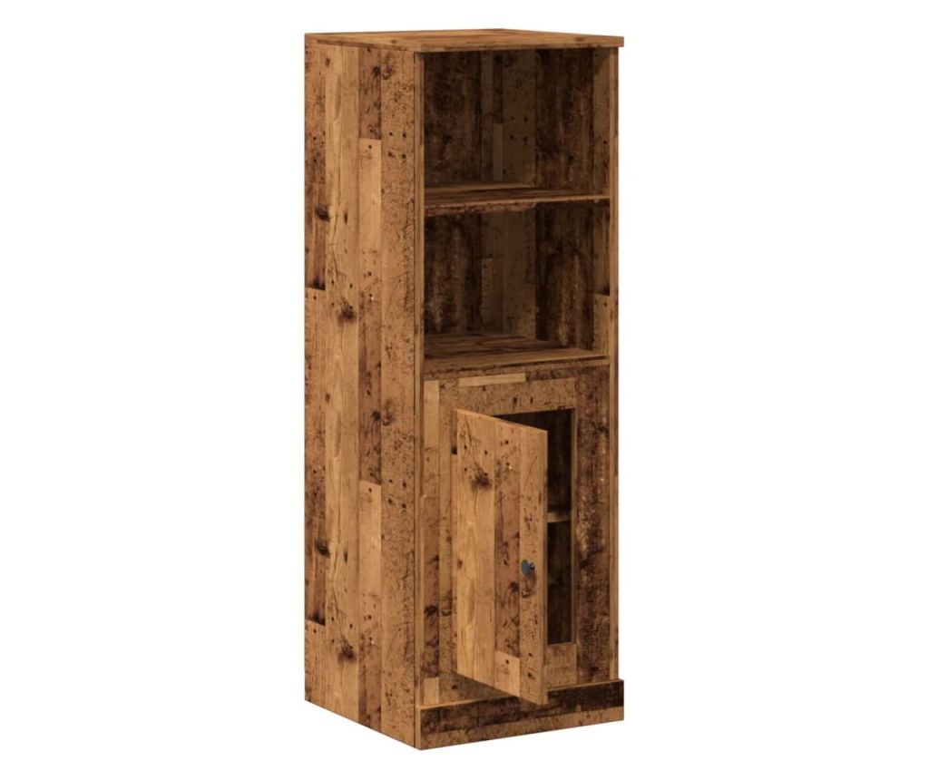 antik fa színű szerelt fa magasszekrény 36 x 35,5 x 103,5 cm - 4