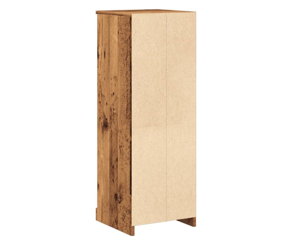 antik fa színű szerelt fa magasszekrény 36 x 35,5 x 103,5 cm - 7