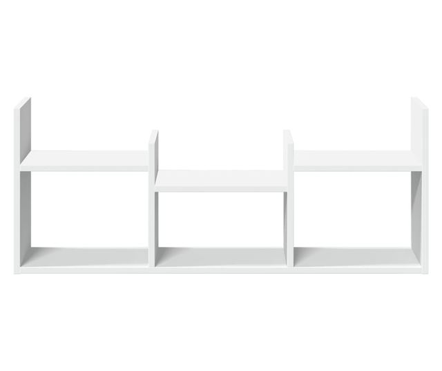 fehér szerelt fa faliszekrény 100 x 18 x 40 cm