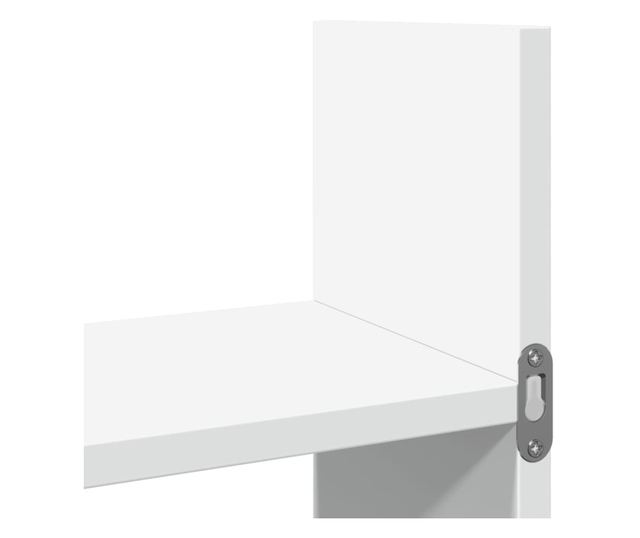 fehér szerelt fa faliszekrény 100 x 18 x 40 cm