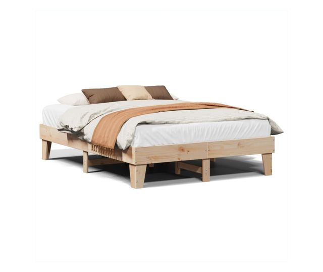 tömör fenyőfa ágy matrac nélkül 150x200 cm