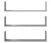 3 db szürke sonoma színű szerelt fa fali polc 80 x 18 x 18 cm thumbnail 4