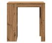 kézműves tölgy szerelt fa bárasztal tárolókkal 102x50x103,5 cm thumbnail 4