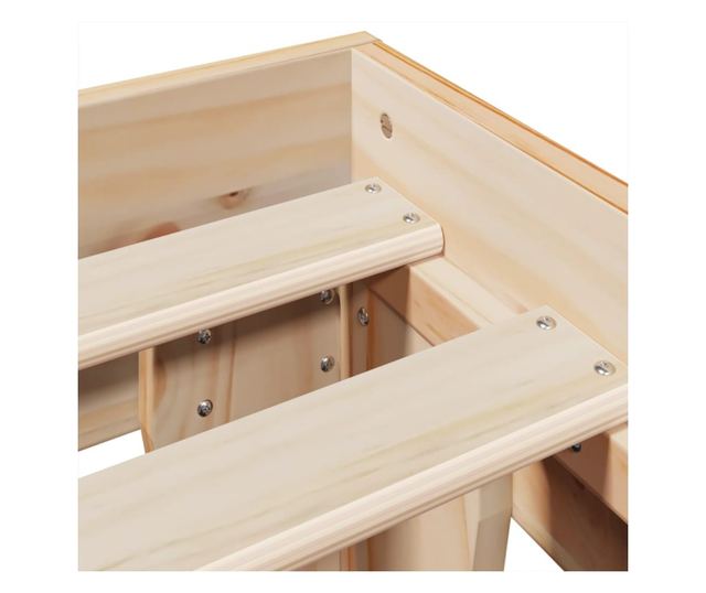 tömör fenyőfa ágy matrac nélkül 140 x 190 cm