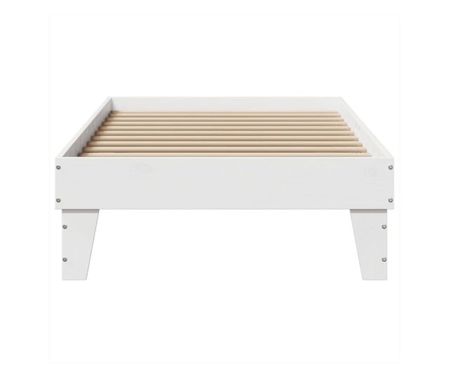 fehér tömör fenyőfa ágy matrac nélkül 90 x 200 cm