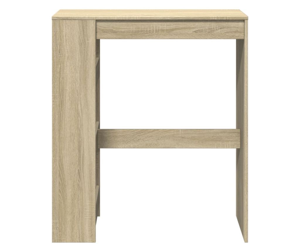 sonoma tölgy szerelt fa bárasztal tárolókkal 90 x 40 x 103,5 cm - 4