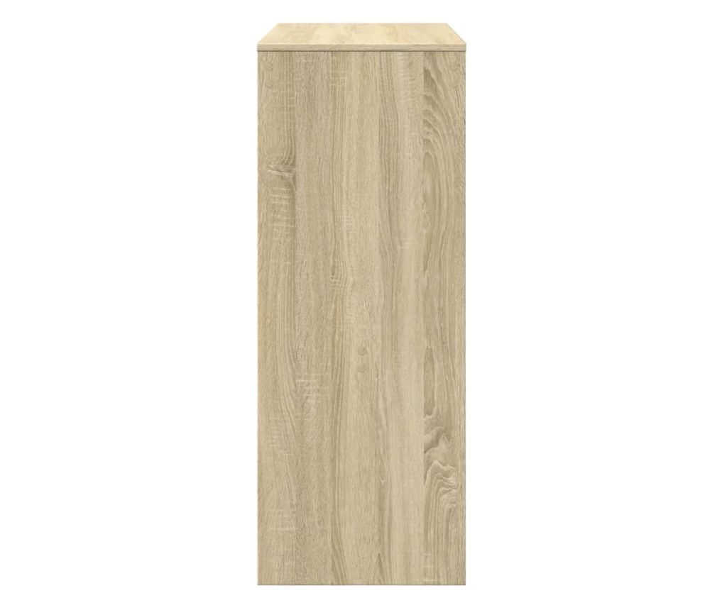 sonoma tölgy szerelt fa bárasztal tárolókkal 90 x 40 x 103,5 cm - 5