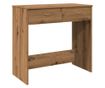 kézműves tölgy színű szerelt fa íróasztal 80 x 40 x 75 cm
