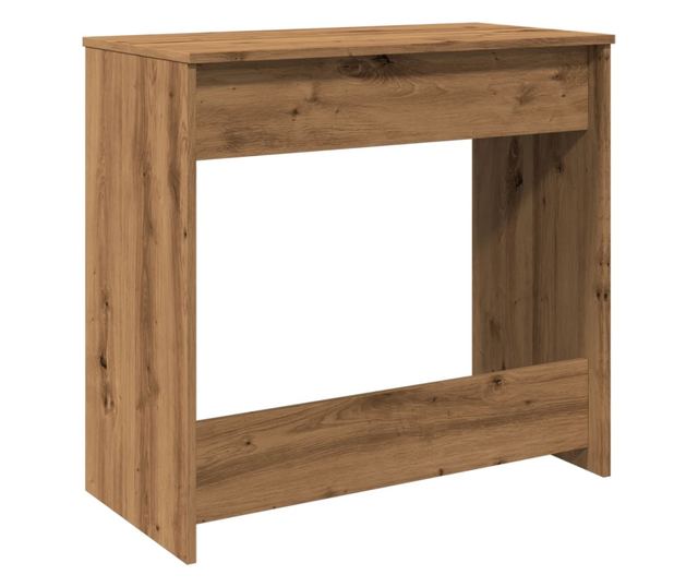 kézműves tölgy színű szerelt fa íróasztal 80 x 40 x 75 cm