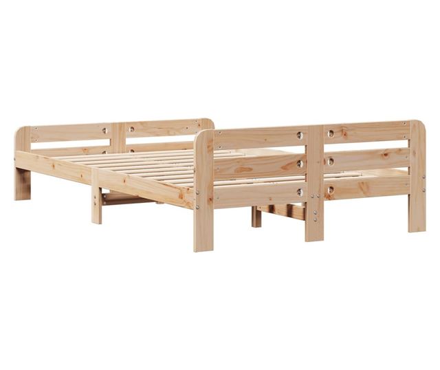 tömör fenyőfa ágykeret ágy matrac nélkül 120 x 200 cm