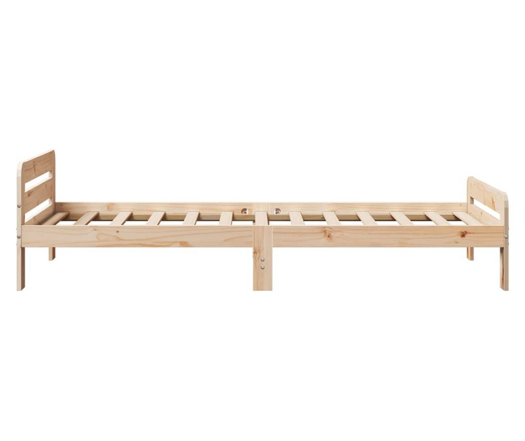 tömör fenyőfa ágy matrac nélkül 75 x 190 cm - 5