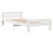 fehér tömör fenyőfa ágykeret matrac nélkül 90 x 190 cm thumbnail 3