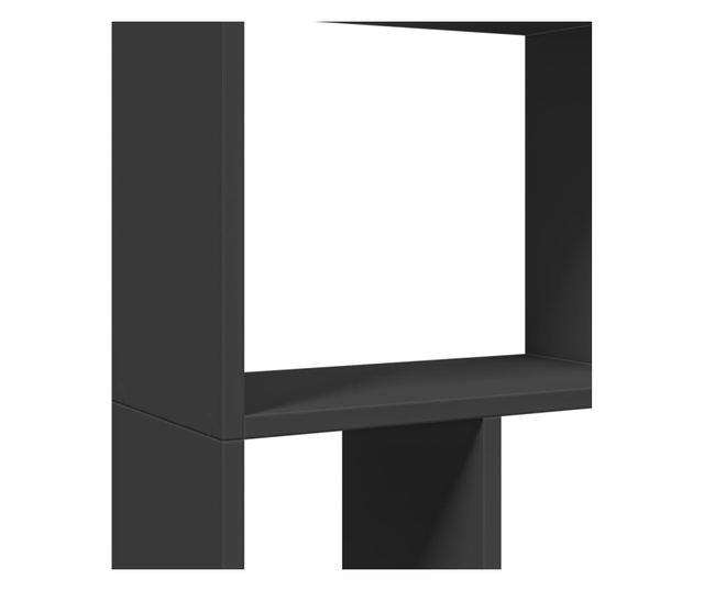 fekete szerelt fa könyvszekrény 60 x 20 x 120 cm