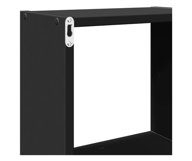 fekete szerelt fa faliszekrény 78 x 18 x 71 cm