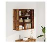 antik fa színű szerelt fa faliszekrény 80x33x80 cm