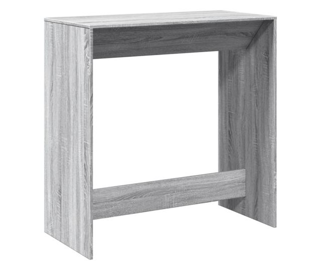 szürke sonoma színű szerelt fa bárasztal 102 x 50 x 103,5 cm